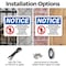 Signmission Detention Pond No Access Permitted OSHA Notice Sign, Plastic, 10in W x 7in L, 2PK OS-2PACK-NS-P-710-L-10979 - alternate 7